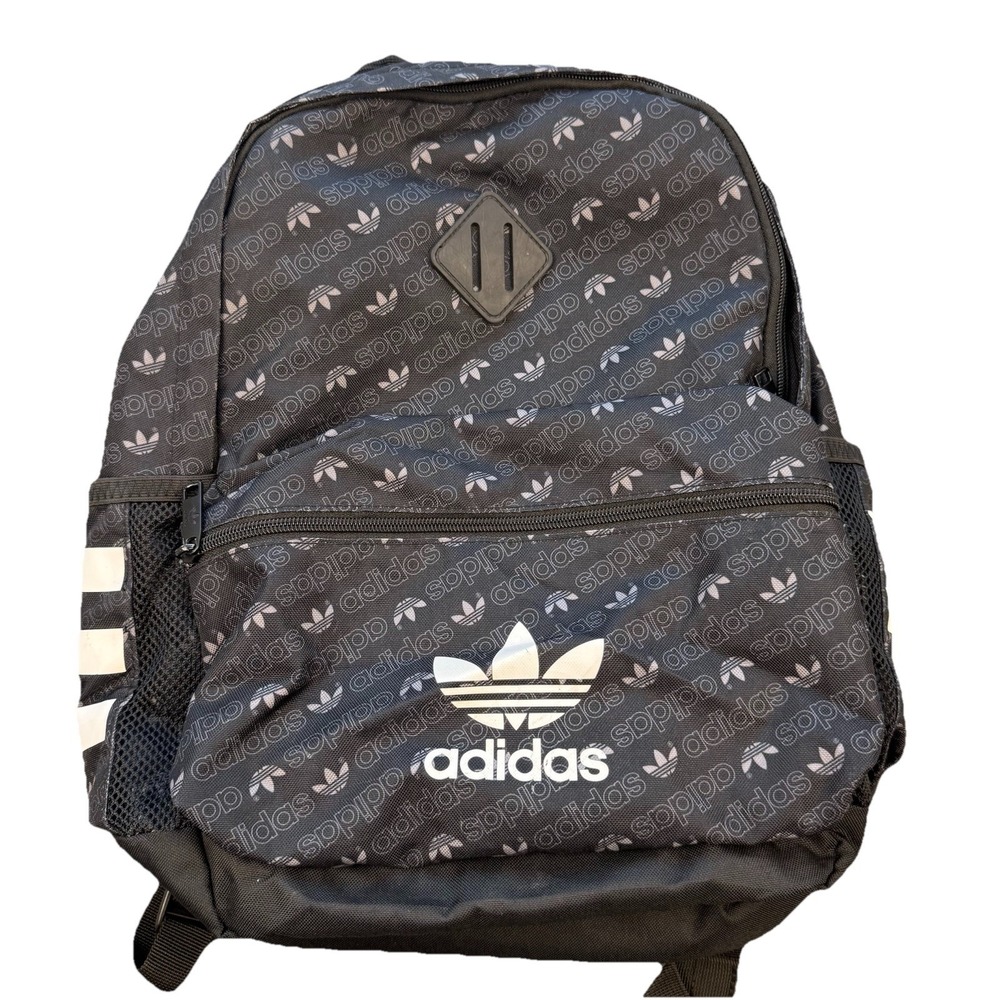 Adidas Originals Size Youth Unisex Black And White School‎ Backpack